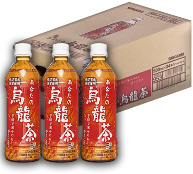 산가리아 당신의 우롱차, 500ml, 24개