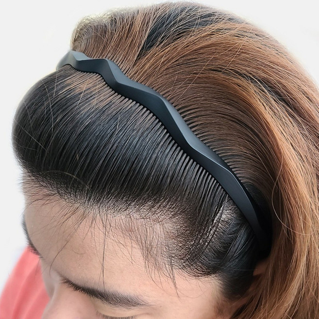 안아픈 웨이브컷 빗살 얇은 남자머리띠 헤어밴드 MAGEO
