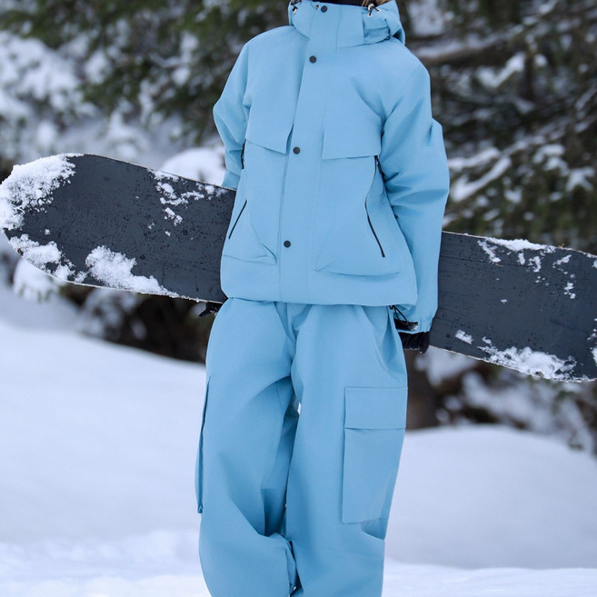 남녀공용 스노우보드복 세트 방풍 방수 보온 스키복