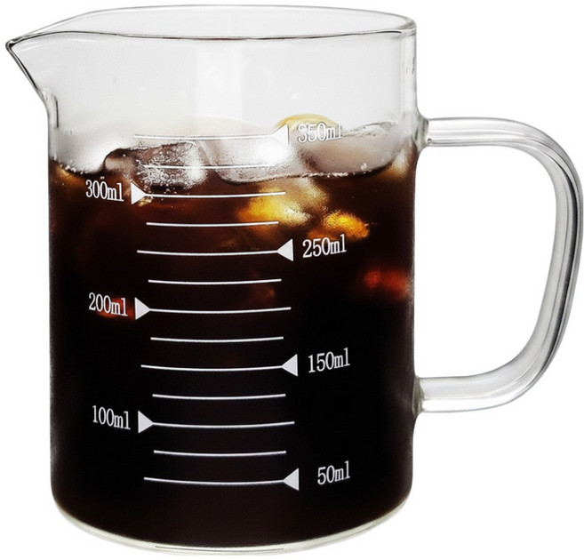 카페클럽 내열유리 드립 커피 계량 서버, 1개, 350ml, 계량서버 리뷰선할인