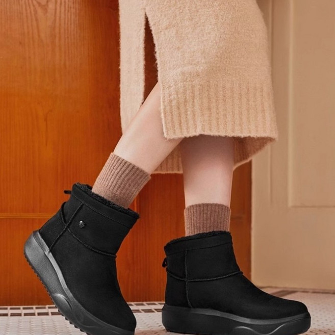 [S]스케쳐스 여성용Skechers 24년 겨울 발피로감소 스노우부츠 키높이 앵클부츠