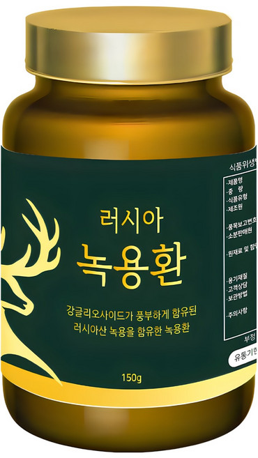 청수생약 러시아 녹용환 고급형2+차가버섯 원물 사은품 쇼핑백, 녹용환 고급형2+차가버섯 원물 500g(+쇼핑백)