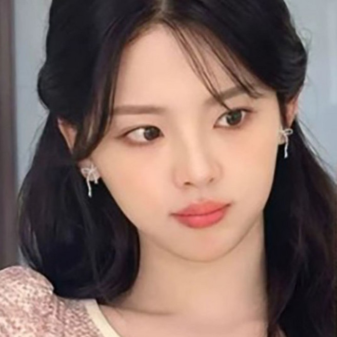 밀크린 925 은침 리본 귀걸이 데일리 여성 은귀걸이