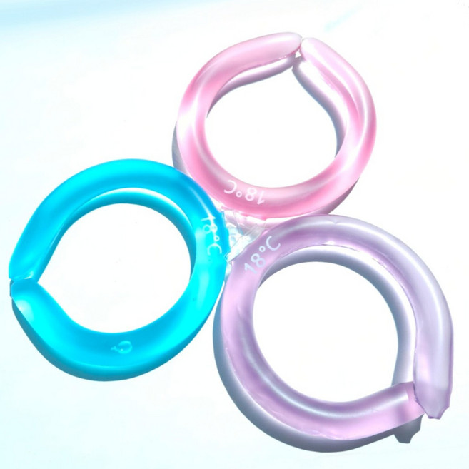 제로비디 2세대 신소재 넥쿨러 아이스 넥밴드 1+1+1 3color, 블루핑크퍼플 1set