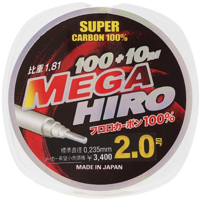 순수 100% 일산 후로로 대물카본라인 100+10M UV차단 카본낚시줄, 1개