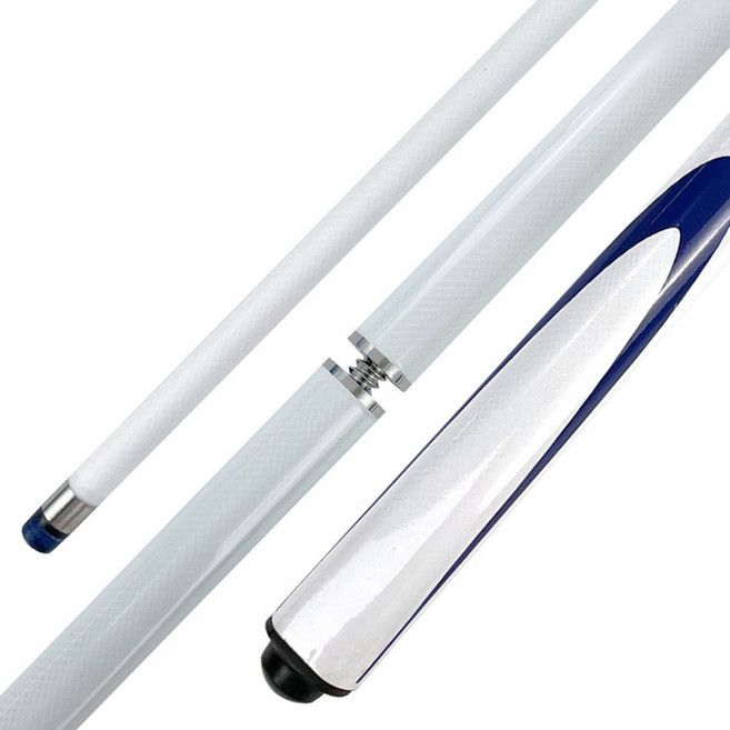 REGN 칼라풀 PRO 고급 카본파이버 당구 큐대 145cm 전문가용 선수용, 화이트