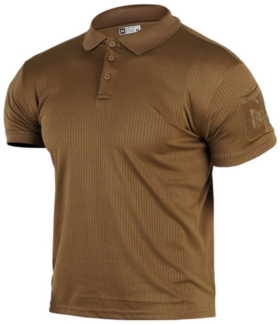 [밀리브로] 도미넌트 폴로 카라 반팔 티셔츠 브라운 - 간부 군인 군대 등산복 머슬핏 전술용 아웃도어 등산 운동