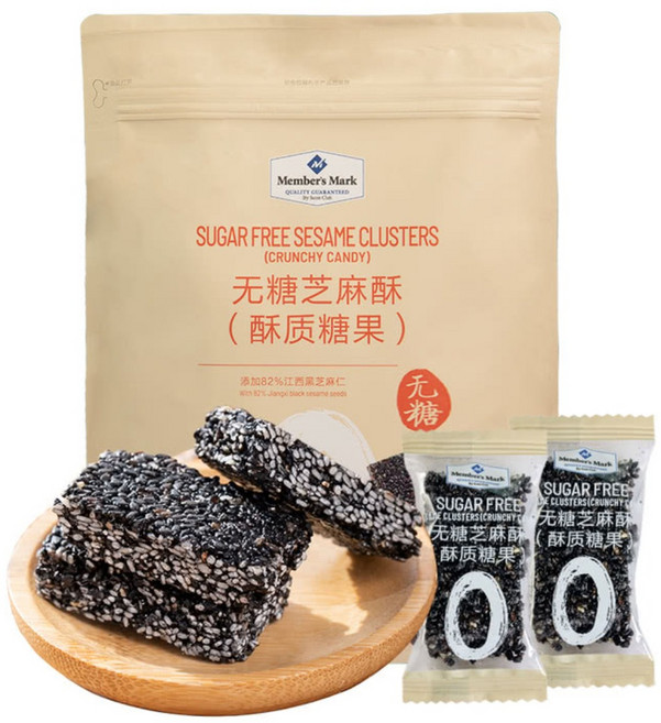 Member's Mark 무설탕 검은깨 바, 1개, 650g