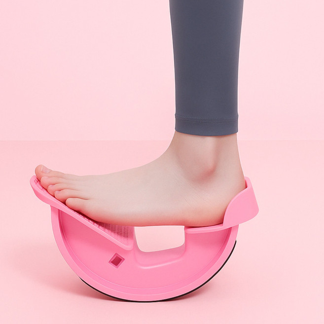 비와이 종아리 스트레칭 휠 1+1, 핑크