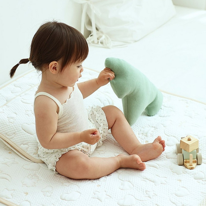 마롤로뜨 듀라론 쿨매트 아기 냉감 패드 침대 슈퍼싱글, 크리미드림