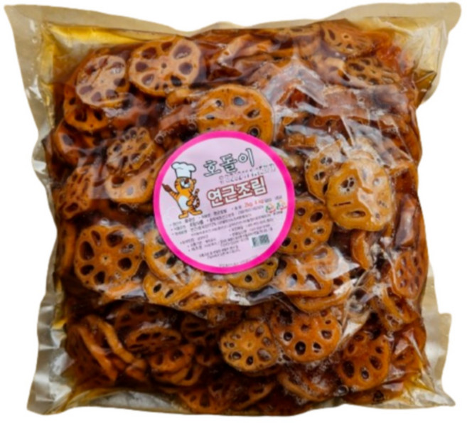 호돌이 연근조림 4k 업소용반찬, 2개, 4kg