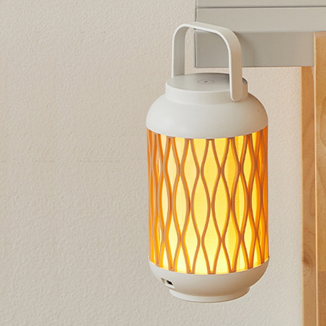 크레모아 LED 무드램프 충전 무선 휴대용 캠핑조명 감성랜턴, 1개, 화이트(PM-700WH)