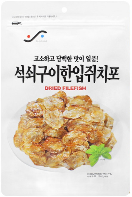 진주식품 석쇠구이 한입 쥐치포 100g 식품 > 신선식품 수산물/건어물 건오징어/쥐포/어포 쥐포, 1