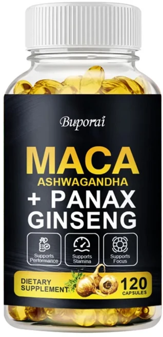 마카 뿌리 캡슐 페루산 마카 추출물 남성용 유기농 비타민 120정, 1개, 60정 - 쿠팡