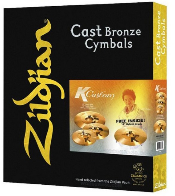 질젼 K 커스텀 하이브리드 심벌세트 / Zildjian K1250 / 18인치포함, 1개