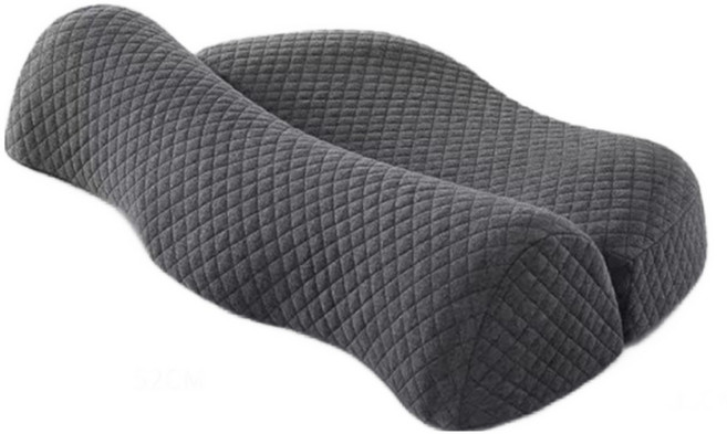 ANYOU 베개 라텍스베개 일자목베개 경추베개, 1개, 그레이