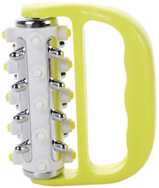 휴대용 롤러 다리 마사지기 - 전신 어깨 목 척추 허리 등 부위의 지방 분해 및 경락 소통 근육 이완 효과 마사지기, 1개