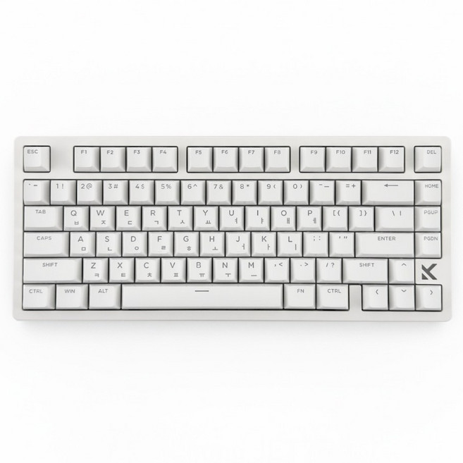 MCHOSE JET75 8k 래피드 트리거 자석축 마이콩 게이밍 유선 텐키리스 키보드, 블루아이스자석축, 화이트(한글자판)