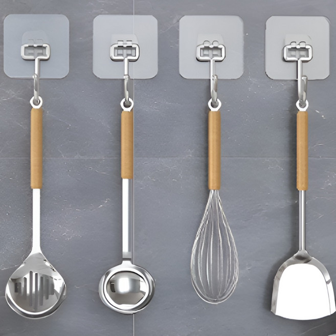 윈터블락 초강력 무타공 접착식 후크 걸이, 20개, 투명