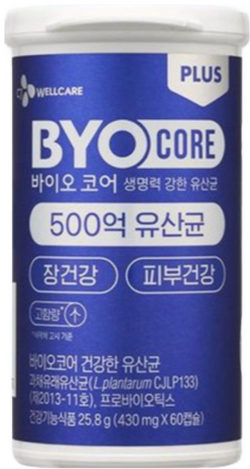 500억 부자유산균 CJ 바이오코어 건강한 생유산균 고함량 특허유산균, 60정, 2개