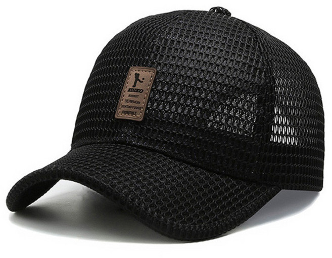 1+1 여름 통기성 메쉬 등산모자 골프모자 야구모자 쿨캡 메쉬야외모자, 다크그레이+블랙-MWBV17