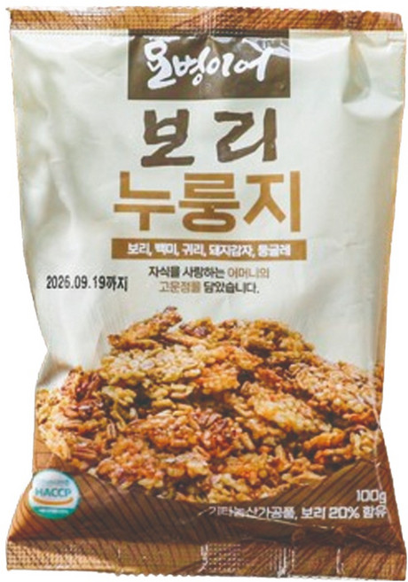[TV홈쇼핑 인기상품] 김선애 보리 오병이어 누룽지 보리누룽지 뚱단지 간편하고 영양가득 국내산보리, 1세트, 1.5kg