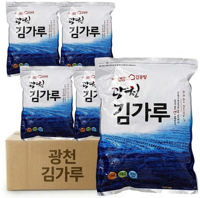 광천김공장 광천 대용량 김가루, 1kg, 4개