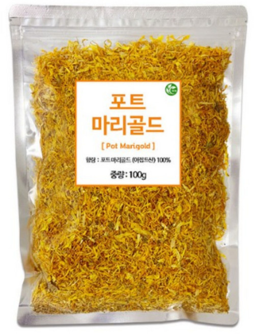 신영몰 메리골드 꽃잎 100g 이집트산 포트 메리골드차 꽃차 원물재료, 1개, 1개입