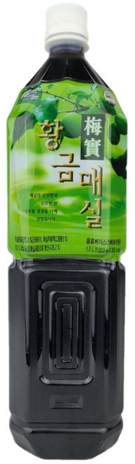 청솔 황금매실 음료, 1.5L, 6개