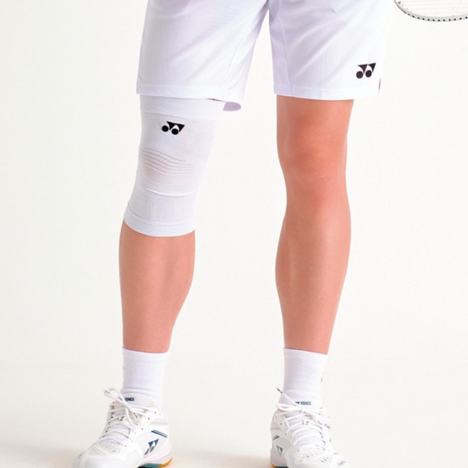 요넥스 니슬리프 배드민턴 무릎 보호대 259SP002U, WHITE, 1개