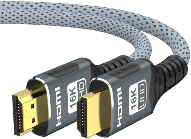 HDMI 2.2 케이블 16K 모니터 96Gbps HDMI선 2.2v 60Hz HDCP 모니터 고화질, 1m, 1개