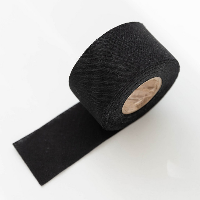 린넨 바이어스 테이프 4cm 바이어스 43종, 41) 블랙, 1개