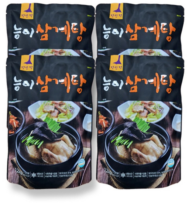 [이삼계탕이다] 능이삼계탕 1.2kg x 4팩, 4개