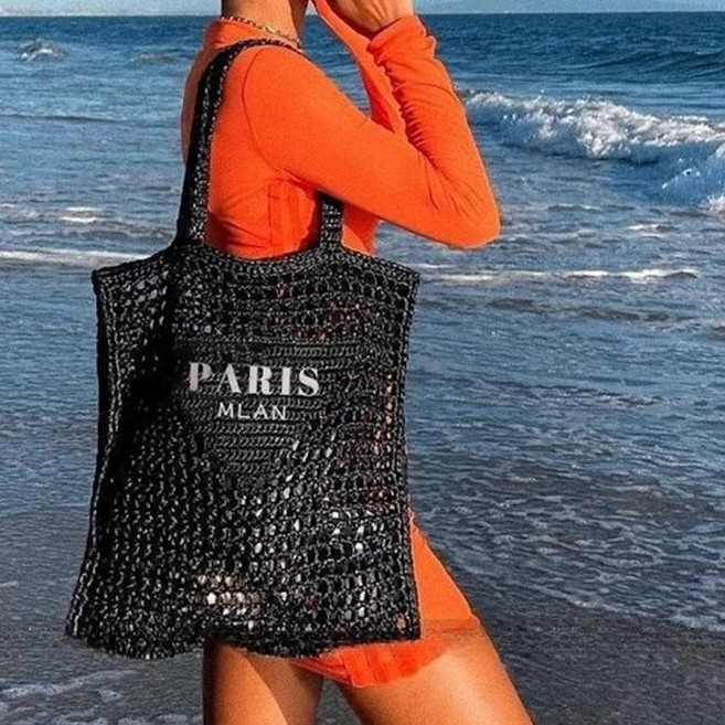 블루밍가든 라피아 여름 핸드메이드 수제 수작업 라탄 넷가방 네트백 크로셰 숄더백