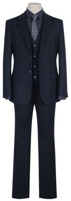 베이직핏 사방신축 져지 네이비 정장세트 B233SUST038