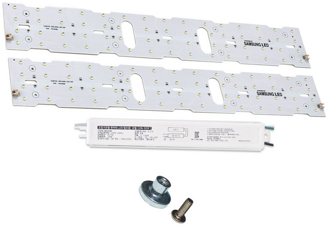 엘이디 몰 LED모듈 SET(PCB 기판+컨버터) 셀프설치 삼성LED 장착 셀프설치 주방등 거실등 욕실등 방등, 6.삼성2835 거실등 50W