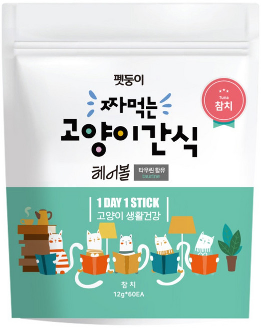 펫둥이 짜먹는 고양이 간식 3가지맛, 참치, 720g, 1개