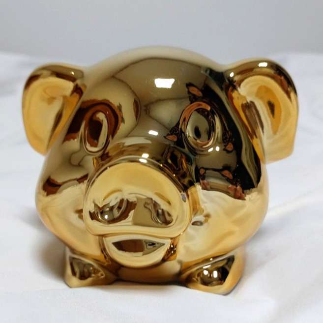 황금돼지 도자기 저금통, 황금색
