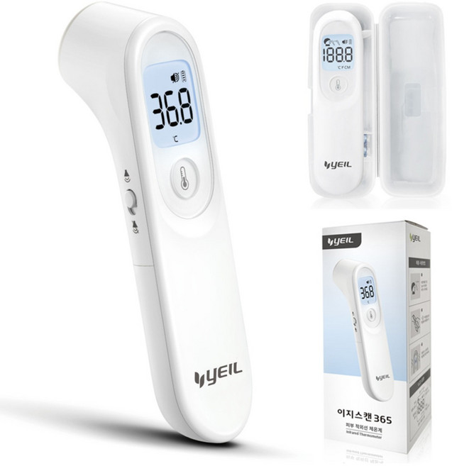 예일 이지스캔365 비접촉 피부 적외선 체온계, 1개