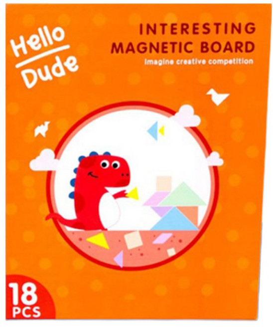 원목 칠교 놀이 탱그램 자석 칠교 교구 교재 퍼즐 모양만들기 종류다양, 1개