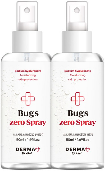 아케이 더마 벅스제로 스프레이, 50ml, 2개