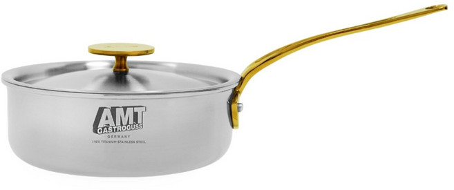 AMT 316Ti 스텐 그란트 편수 소테 프라이팬, 실버, 1개, 16cm