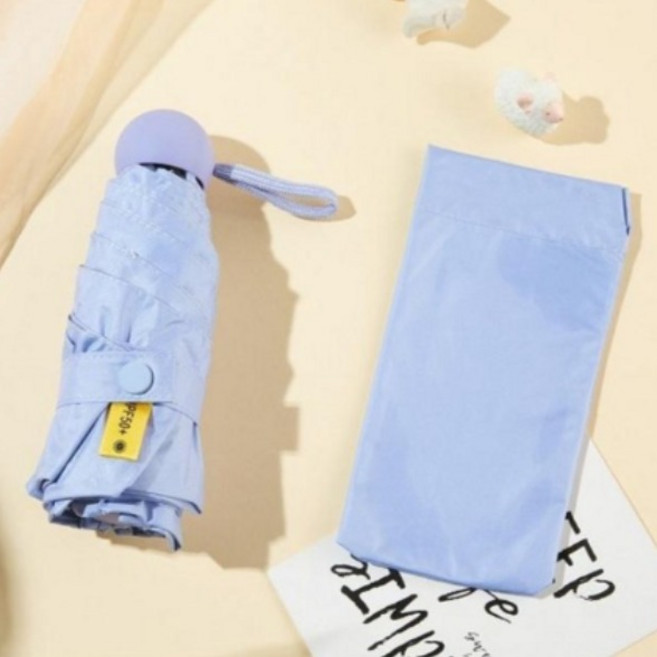 리치포레 UV 99.9% 자외선 차단 초경량 5단 미니 우산 양산 커버포함