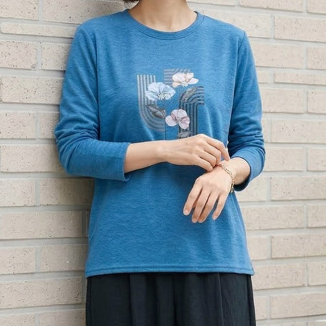 [엄마옷 로즈맘] 데몬프린팅라운드티셔츠