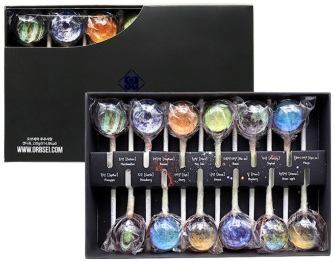 오브세이 행성사탕 쏠라 19 x 12p 세트, 228g, 1세트