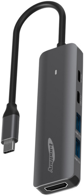 애니포트 AP-TC560 C타입 5in1 멀티허브, 그레이, 1