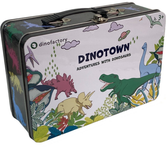 공룡기 공룡 놀이 세트 다이노타운, 혼합색상, 1개