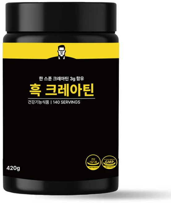 흑크레아틴 모노하이드레이트 헬스보충제 크레아틴 모노크레아틴, 1개, 420g - 쿠팡