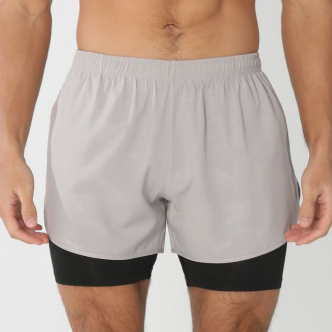 브랜드엘 남성 투인원 러닝쇼츠 트레이닝 반바지 짐웨어 러닝복 러닝팬츠 헬스복 헬스바지