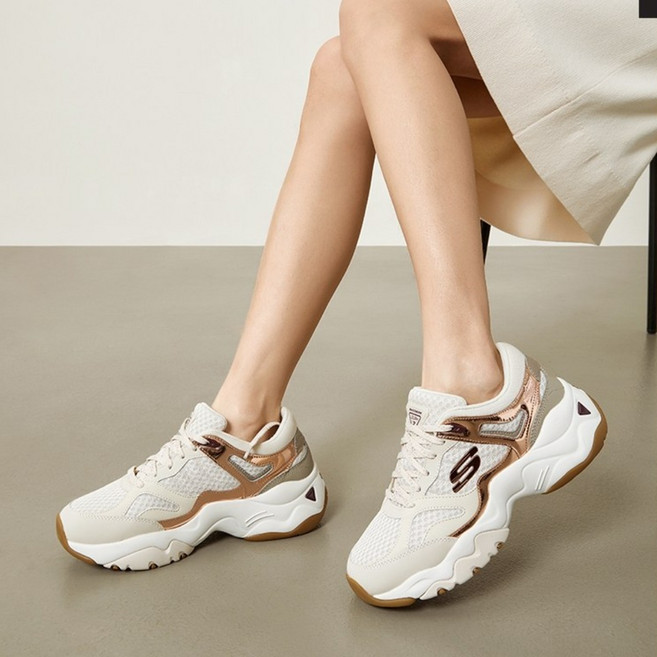 스케쳐스 여성화 공식 정품 키높이 하이탑 스니커즈 여행화